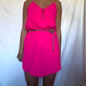 Pink Strappy dress